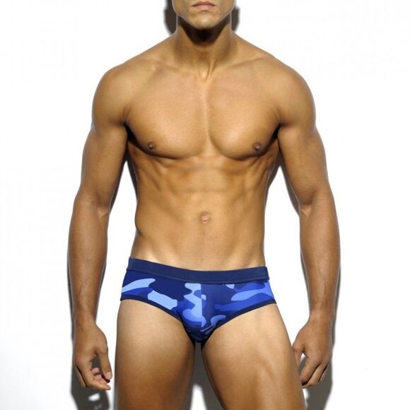 Top Spot Apparel Other - Men's Speedo Camouflage Swim Briefs Flattering Fit Swimwear BLUE